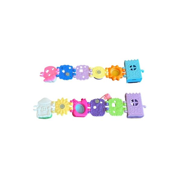 Polly Pocket Two Bracelet Treasures Playsets Collectible Unicorn Mushroom - Picture 5 of 7